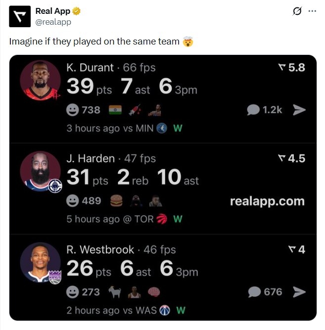 九游体育app-美媒晒杜兰特&amp;威少&amp;哈登今日数据：想象一下 若他们还在一起打球